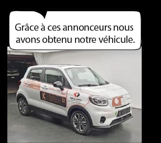 Grâce à ces annonceurs nous avons obtenu notre véhicule : voir la page des annonceurs